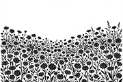 60 Daisy Flower Field Silhouette, a Seasonal Illustration by Amazin_art (Thumbnail 24 of 28)