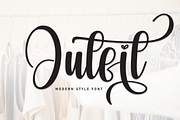 Outfit | Script Font, a Handwritten Font by Scratchones (Thumbnail 1 of 9)