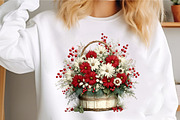 Spring Flower Basket Clipart Bundle, an Illustration by GatewayDesign (Thumbnail 3 of 5)