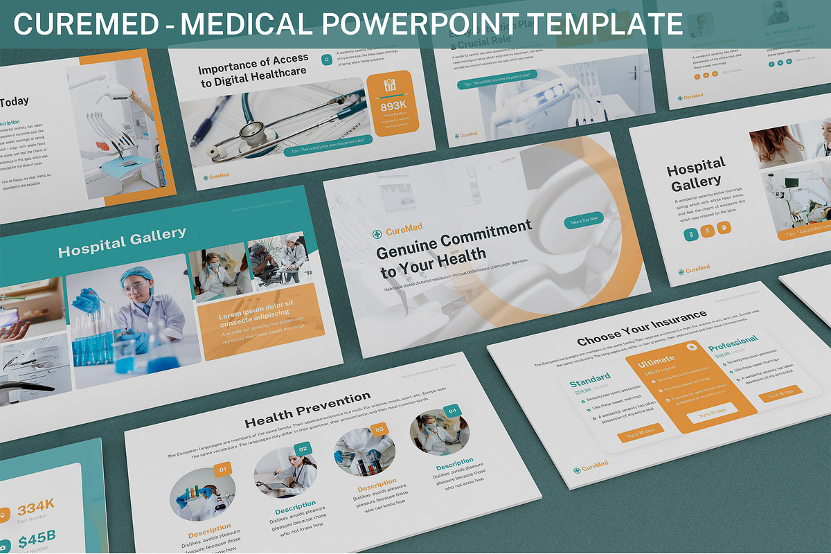 Curemed - Medical Powerpoint, a Presentation Template by SlideFactory (Photo 1 of 4)