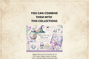 Magical Moon Junk Journal Kit V2, a Decorative Illustration by Print Haven Mochi Vintage (Thumbnail 5 of 5)