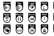 e-learning instructional icons, an Icon by Affinity Templates (Thumbnail 2 of 2)