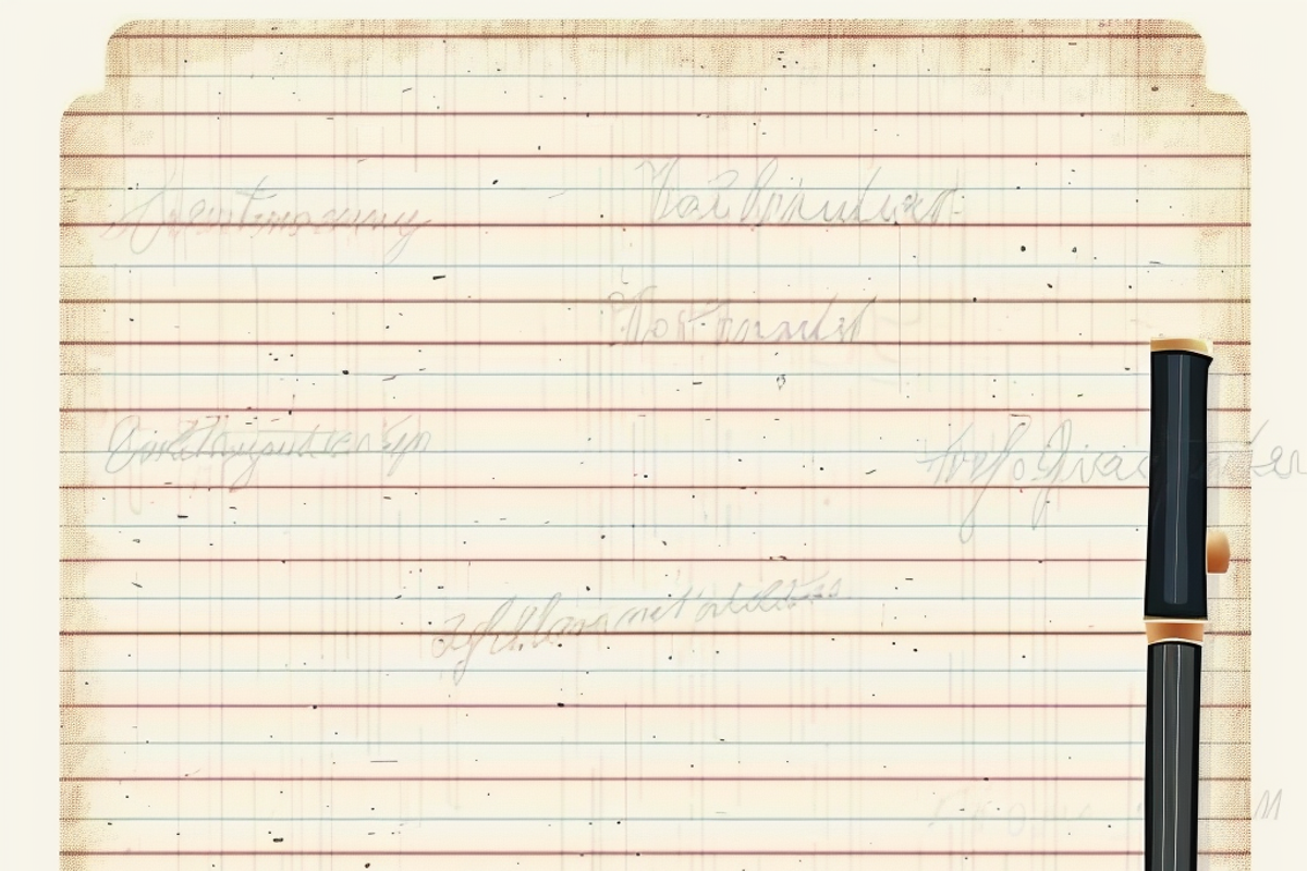 Vintage Lined Writing Paper, a Pattern Graphic by Printable Treasure (Photo 4 of 10)
