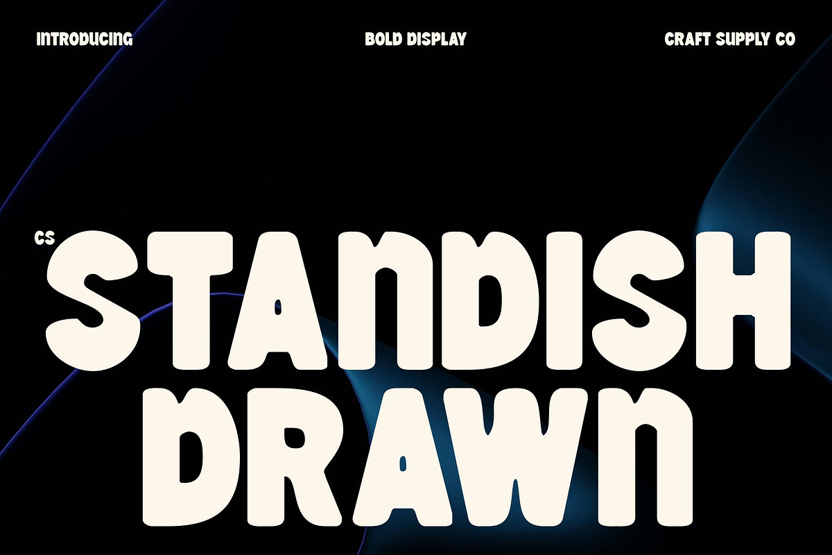 CS Standish Drawn, a Sans Serif Font by Craft Supply Co. (Photo 1 of 8)