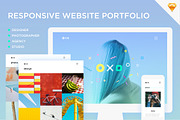 Oxo - Responsive Website Portfolio, an App Template by Ira Banana Studio (Thumbnail 1 of 12)