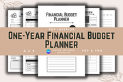 One Year Financial Budget Planner, a Templates & Theme by KDPISH (Thumbnail 1 of 5)