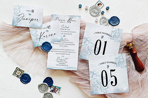 Nautical Wedding Invitation Suite