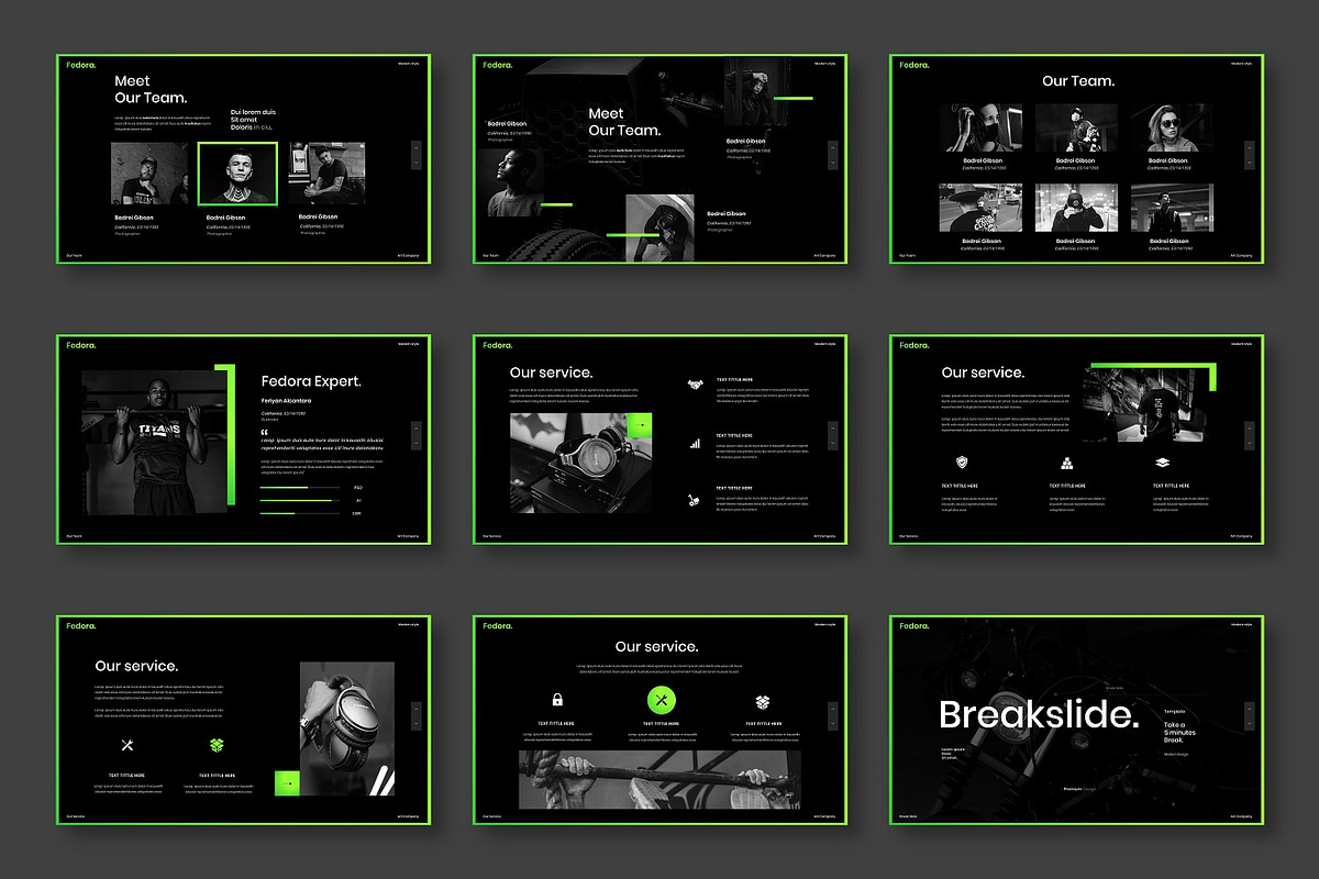 Fedora - Business Google Slide, a Presentation Template by Dens Creative Studio (Photo 3 of 6)