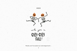 Cozy Fall Clipart Collection