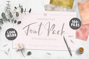 Font Pack & Mini Logo Creator, a Script Font by PeDe Designs (Thumbnail 1 of 22)