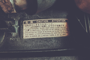 Caution Sticker