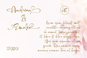 Halone - Calligraphy Font Script, a Script Font by haniefart (Thumbnail 3 of 10)