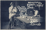 Billiard Font Duo, a Script Font by Deeezy (Thumbnail 3 of 7)
