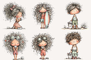 Whimsical summer beach kids Clipart, an Illustration by Designworld (Thumbnail 4 of 4)