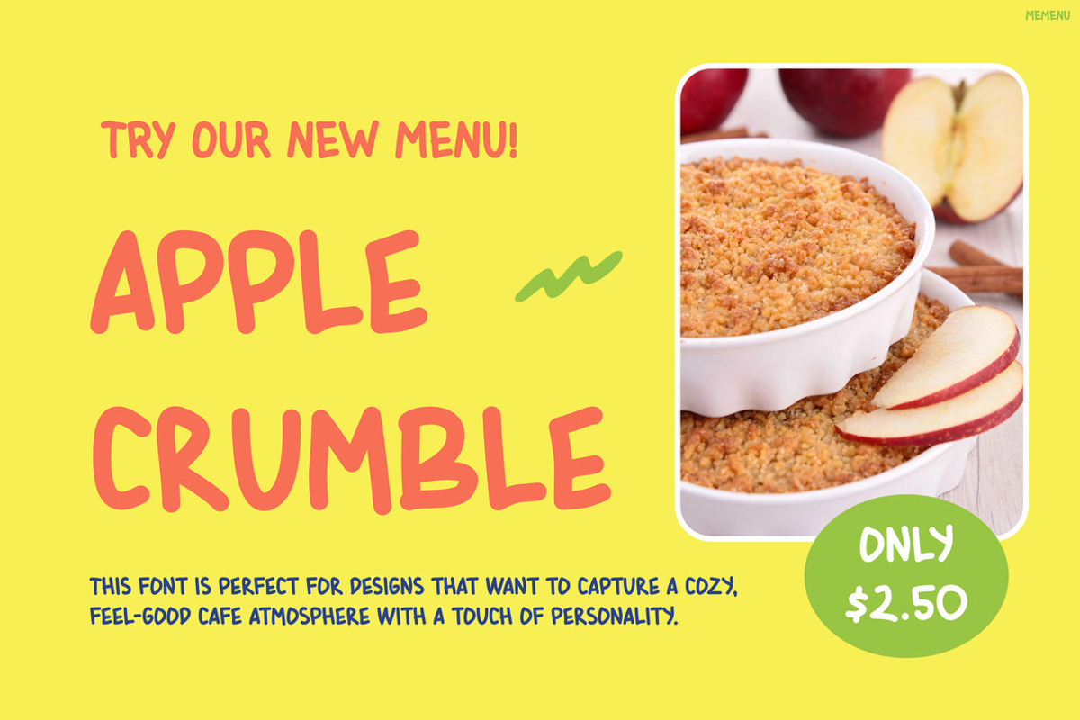 MEMENU, a Script Font by Pinisi ART (Photo 5 of 10)