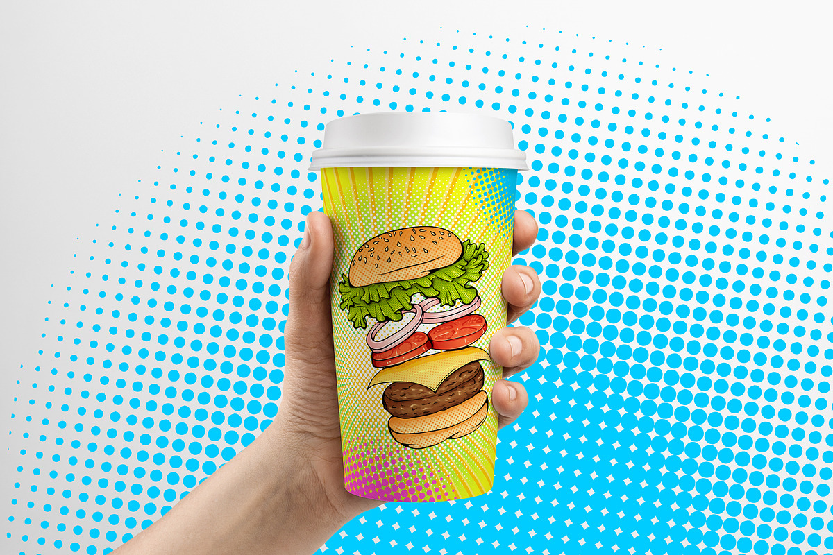Burgers Collection in Pop Art style, a Food Illustration by ennona_art (Photo 9 of 10)