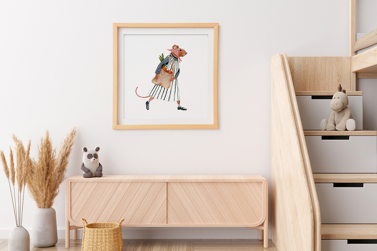 Animal Parade Hand Painted Set, an Animal Illustration by ArtPavo (Photo 4 of 10)