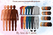 Family Look Clipart, People Clipart, a Person Illustration by ArtedeCatrin (Thumbnail 3 of 11)