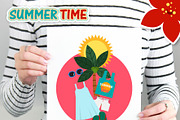 Summer Time Digital Clip Art, an Object Graphic by Cozy Cat Design (Thumbnail 3 of 3)