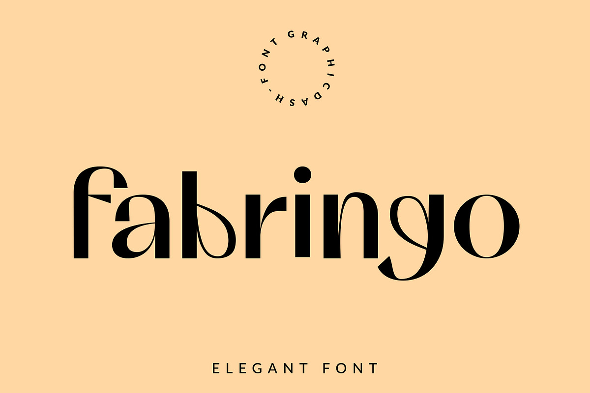 Fabringo - Elegant/Glamour Font, a Font by GraphicDash (Photo 1 of 12)