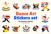 Animated Dance Stickers Art Set, a Person Illustration by Brickclay (Thumbnail 1 of 5)