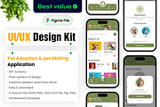 Pet Adoption & Mating App UI kit, an UI Kit Template by Trushit's Shop (Thumbnail 1 of 8)