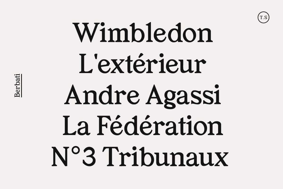 Berbati Regular Serif Font preview 5