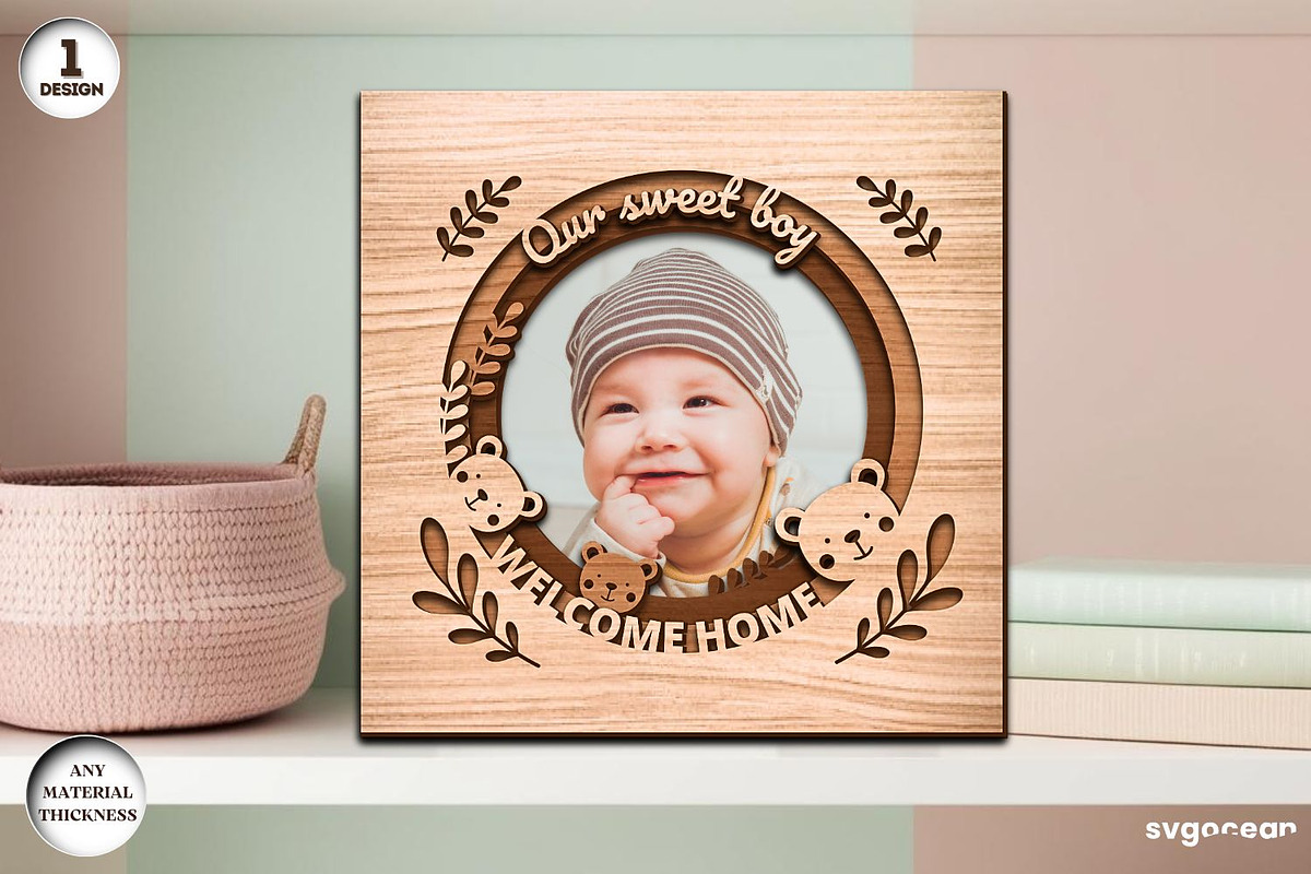 Shadow Box Frames Laser Cut Bundle, a Decorative Illustration by svgocean (Photo 8 of 13)