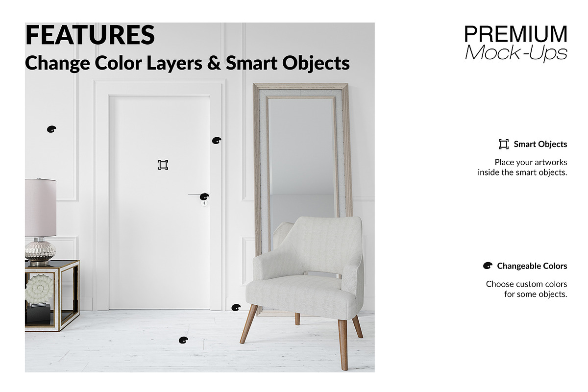 Door Murals Mockups, a Household Mockup by mock-ups (Photo 6 of 13)
