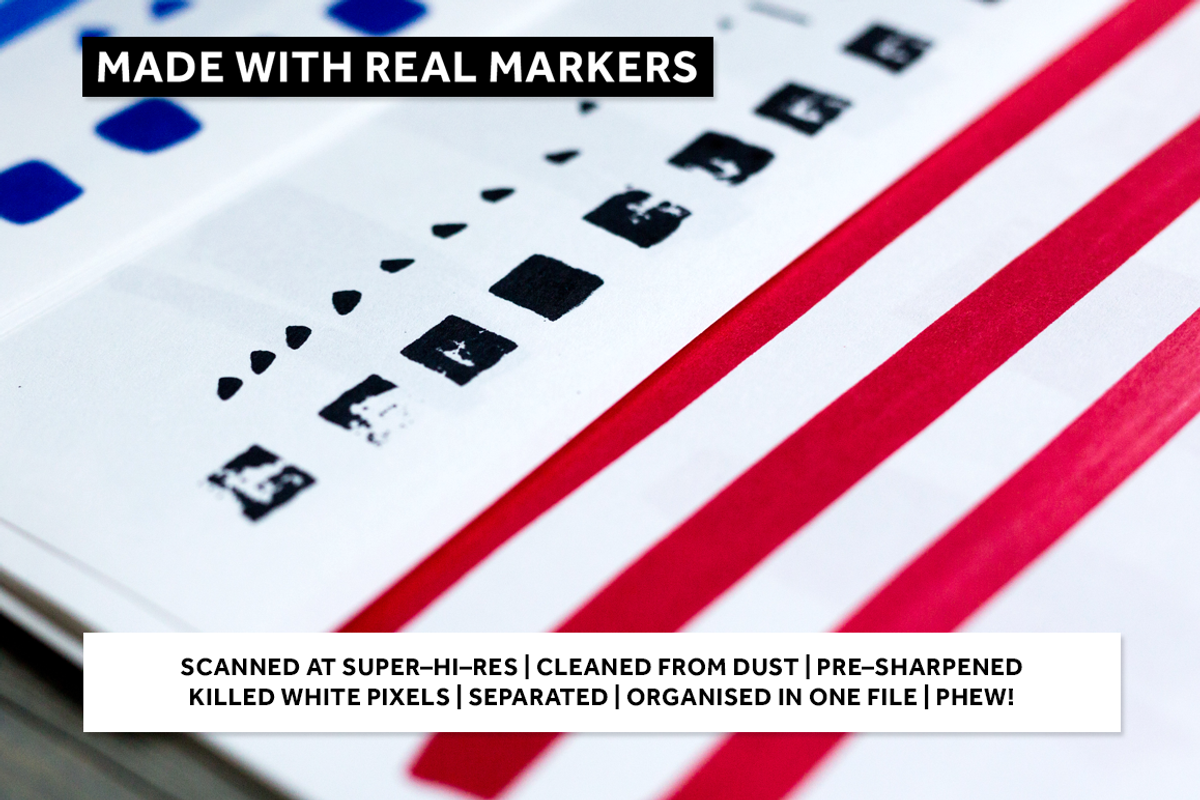300+ REAL MARKERS FOR ILLUSTRATOR preview 2