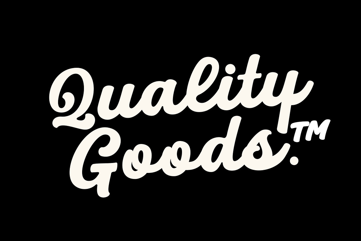 Black - Rounded Script Font, a Script Font by HRDR (Photo 5 of 13)