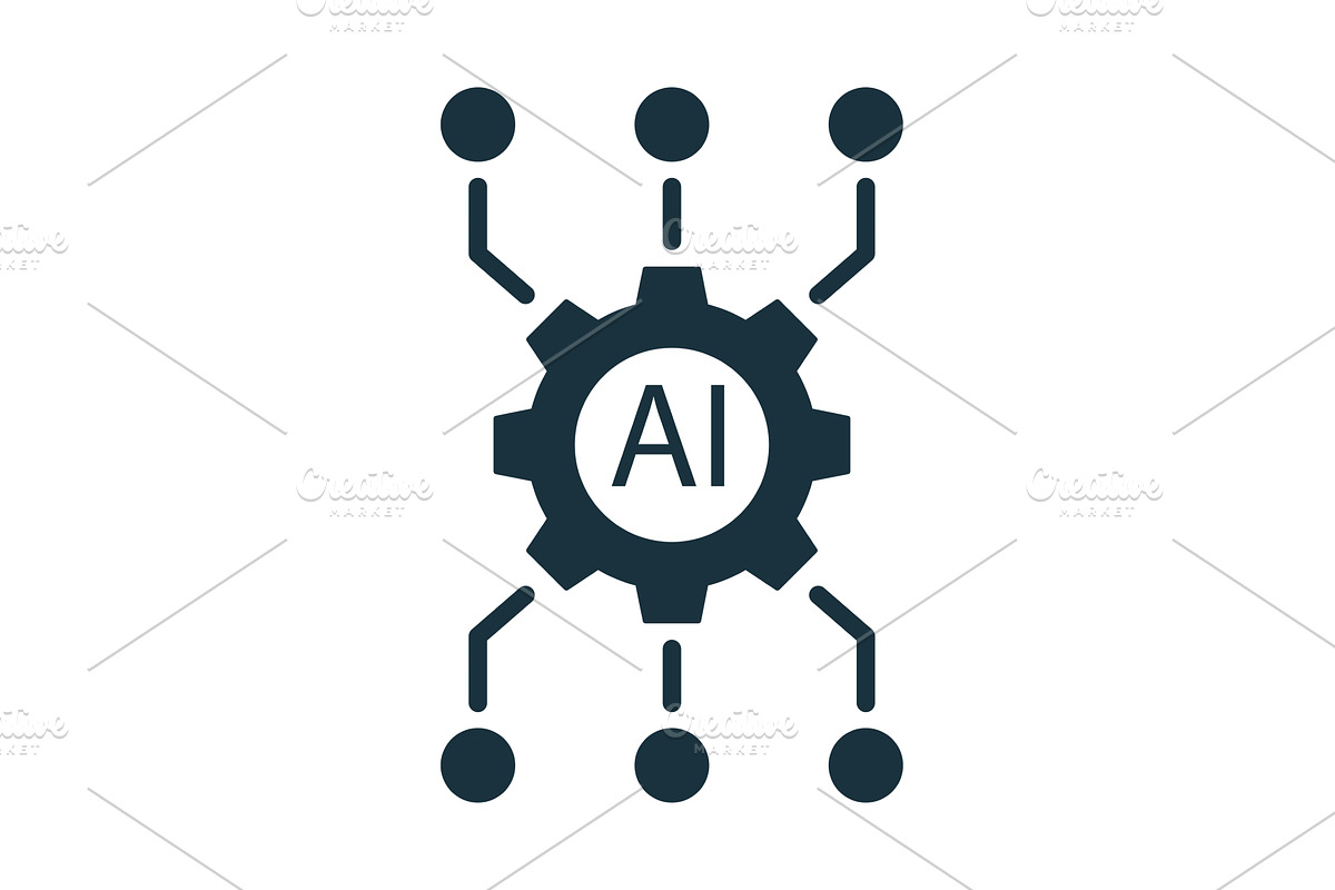 Artificial intelligence icon showing, a Technology Illustration by Aimagenarium@gmail.com