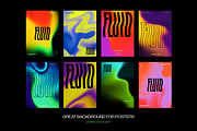 FLUID 2 Retro-Futuristic Backgrounds, a Background Graphic by Katedsgn (Thumbnail 2 of 11)