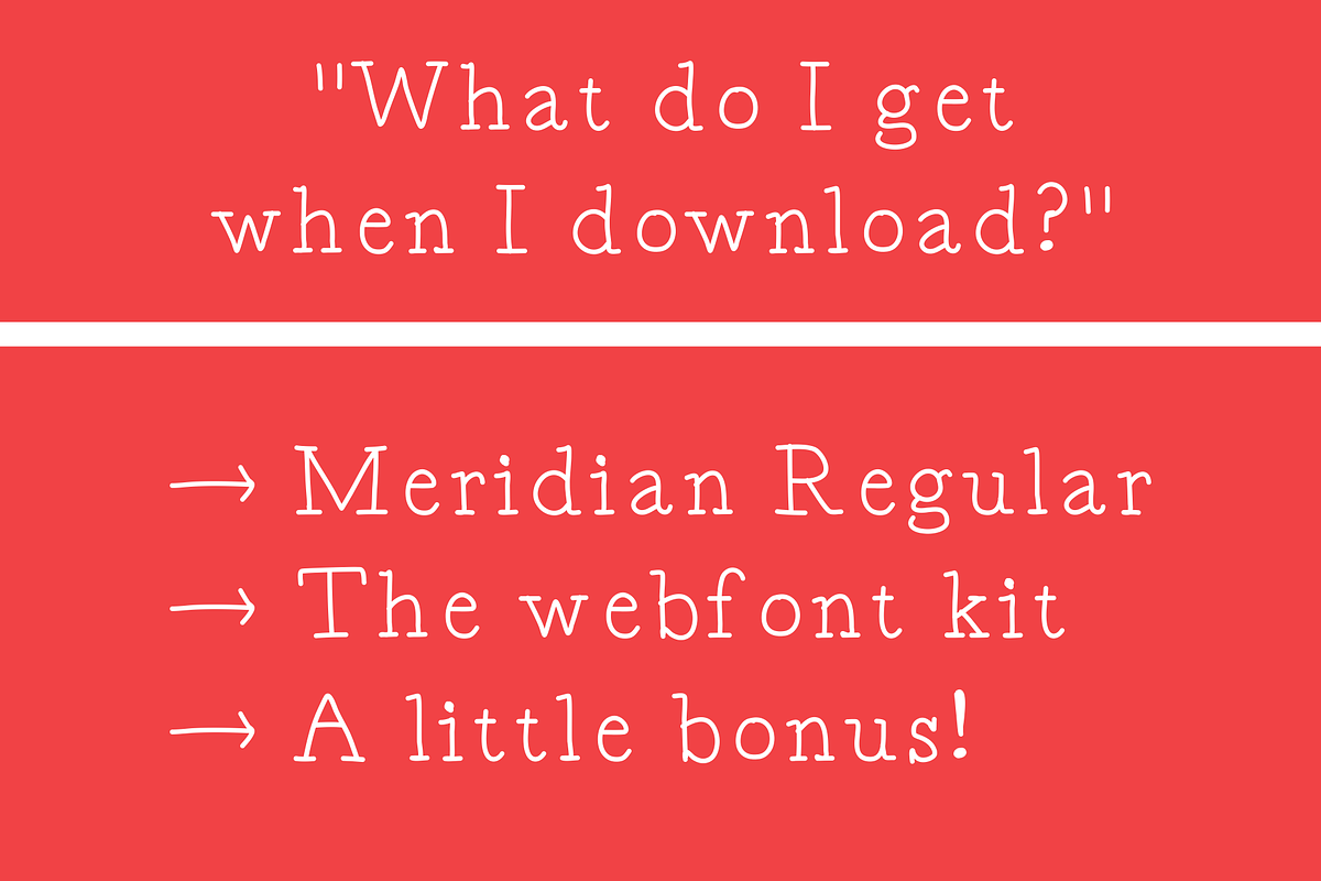 Meridian Serif preview 4