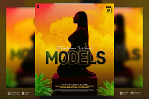 Fashion Week Models PSD Flyer, a Flyer Template by SethDesign Studio