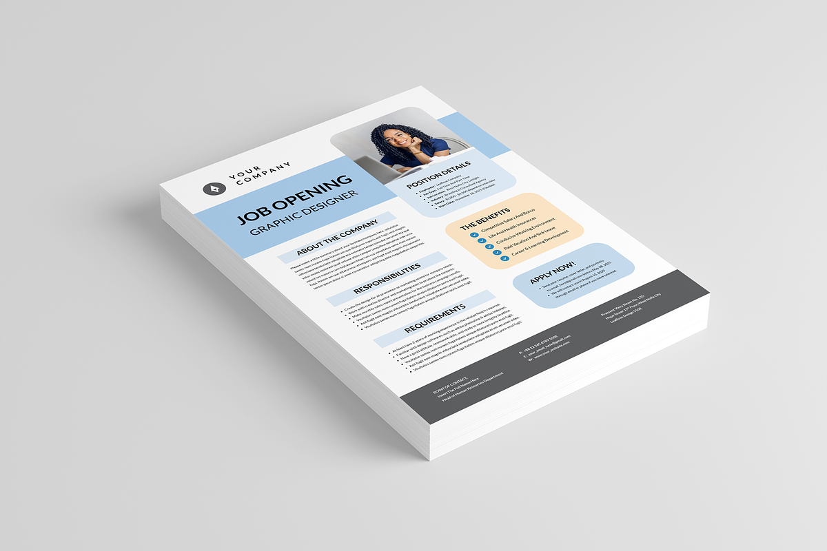 Job Vacancy Flyer, a Flyer Template by Leaflove (Photo 2 of 5)