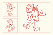French Fries Cartoon Character, a Food Illustration by ™Creasi (Thumbnail 4 of 6)