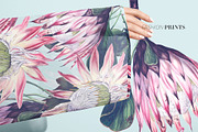 Exotic Protea Prints & Motifs, a Pattern Graphic by Pink Linen (Thumbnail 9 of 10)