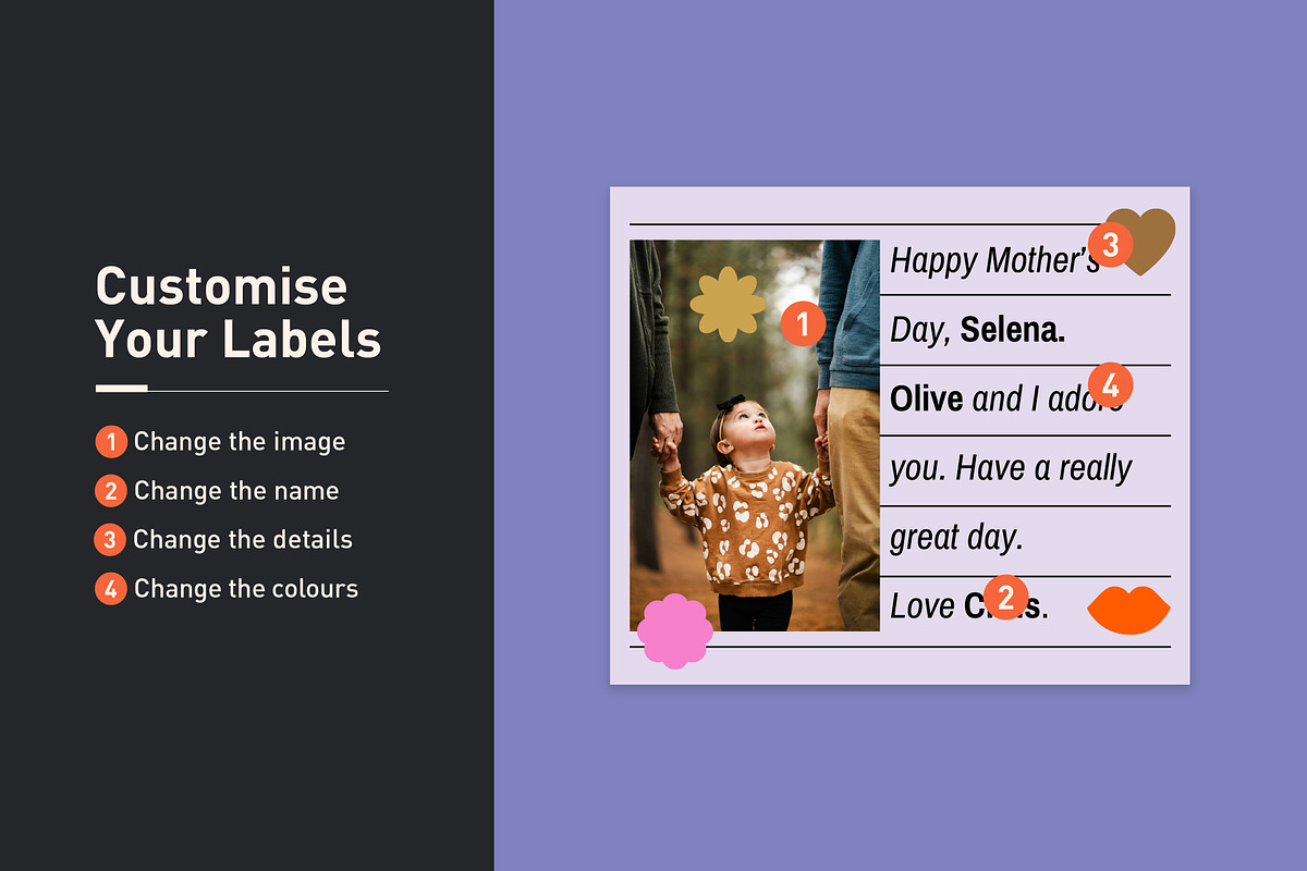 Selena Foil Pouch Labels, a Stationery Template by Mountain Folk Creative (Photo 3 of 4)