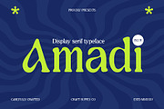 Amadi Blur, a Serif Font by Craft Supply Co. (Thumbnail 1 of 8)