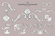 Vintage Vector Frames & Bows, a Decorative Illustration by EL_SUHOVA (Thumbnail 4 of 11)