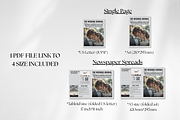 Newspaper Wedding Invitation, an Invitation Template by ZoloDesignHub (Thumbnail 3 of 10)