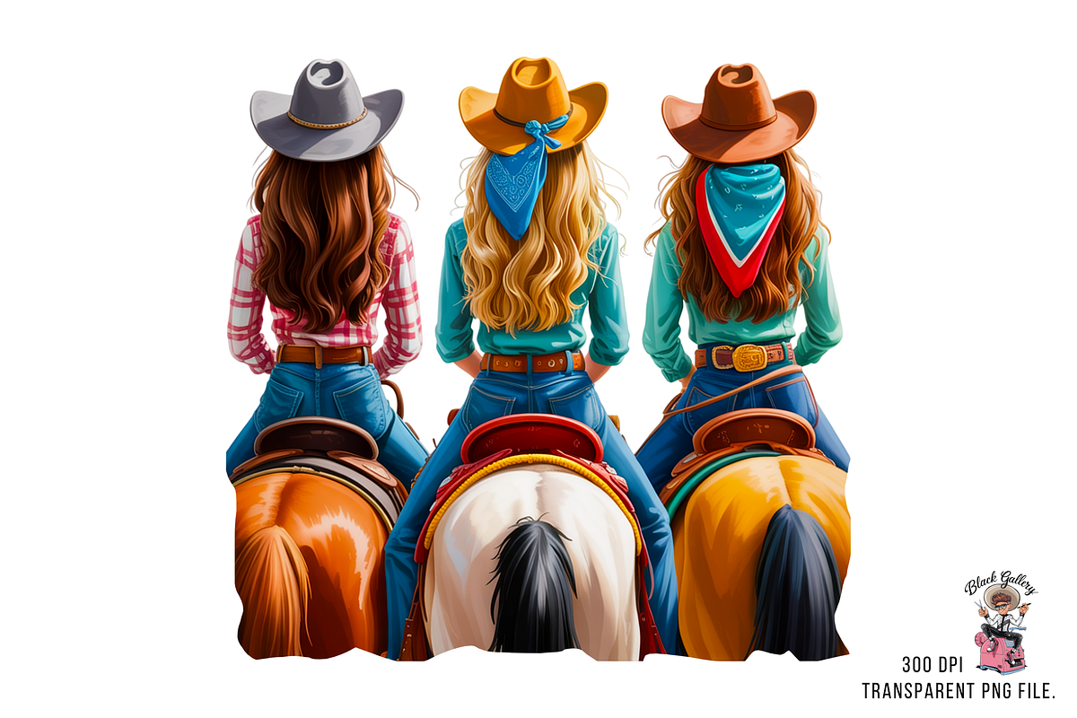 10 Patriotic Cowgirls PNG Clipart, a Graphic by Clipart Bloom (Photo 9 of 11)