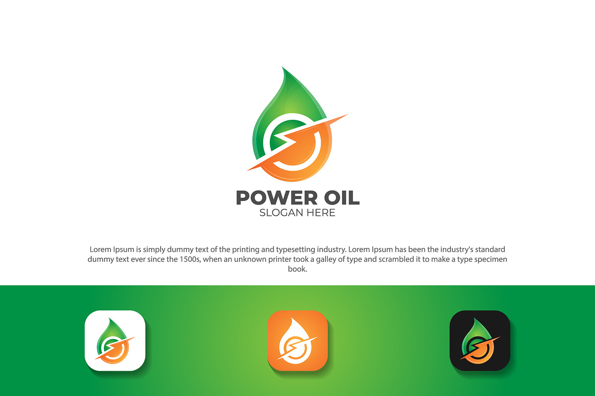 Power oil logo branding, a Branding & Logo Template by Logo_Luck