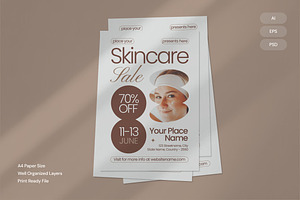 Skincare Sale - Flyer, a Brochure Template by Izdihaar_Studio