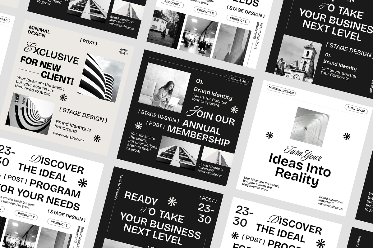 Minimalist Business Instagram Post, a Social Media Template by SquidPixey (Photo 6 of 6)