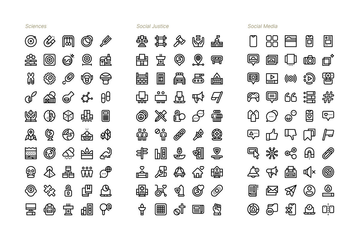 The Future is Now ICON BUNDLE!, an Outline Icon by Side Project (Photo 6 of 12)