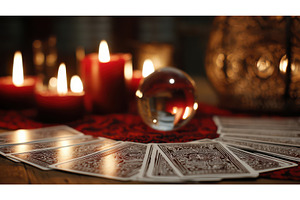 Fortune teller reading session with, an Architecture Photo by Lermont51