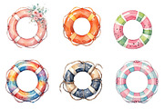 Whimsical Summer Lifebuoy Clipart, an Illustration by DreamPrint404 (Thumbnail 4 of 5)