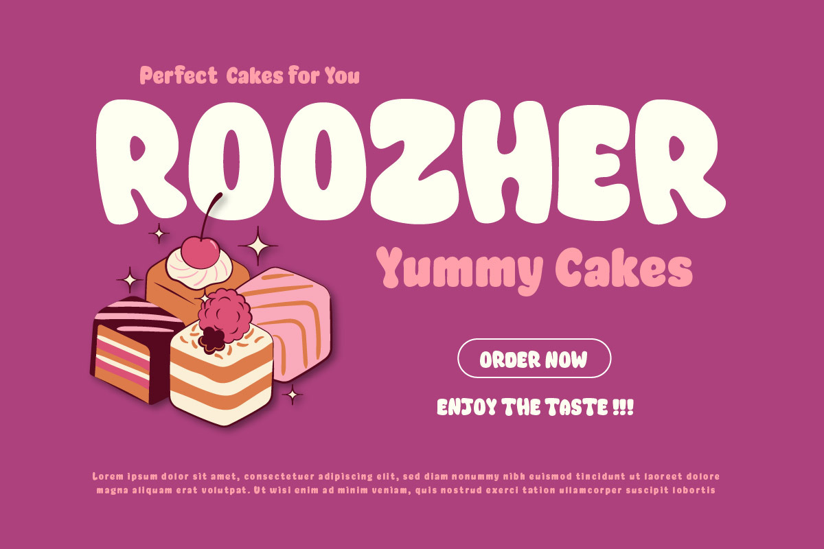 La Rezolt - Bubble Display Font, a Handwritten Font by twinstd (Photo 2 of 10)
